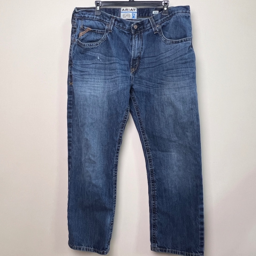 Ariat Denim M2 Traditional Relaxed Boot Cut Blue Men’s Jeans 38 x 30